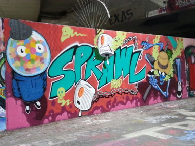 Graffiti Wall - Photo by GraffSoest - sprawl (2014)