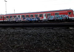 Graffiti Train - Photo by GraffSoest - trasher, trash