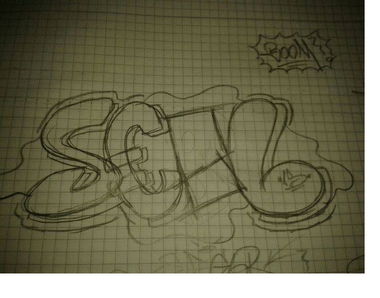 Graffiti Sketch - Photo by GraffSoest - Segl
