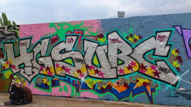 Graffiti Wall in Berlin - Photo by GraffSoest - HGS, UBC (2014)