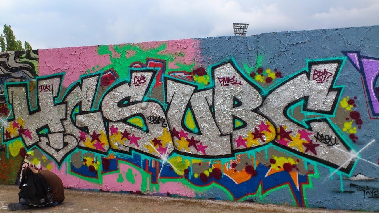 Graffiti Wall in Berlin - Photo by GraffSoest - HGS, UBC (2014)