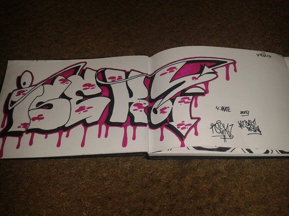 Graffiti Wall - Photo by GraffSoest - Isek (2014)
