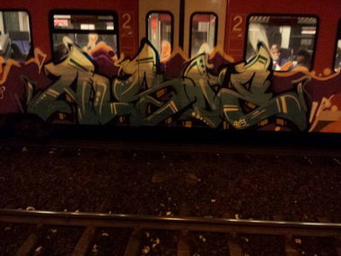Graffiti Train - Photo by GraffSoest - ALSOE (2015)