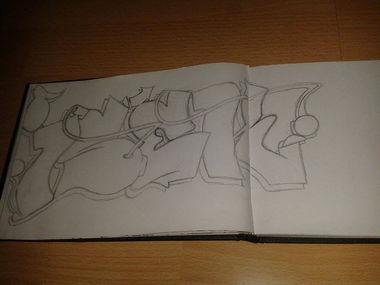 Graffiti Sketch - Photo by GraffSoest - isek (2015)