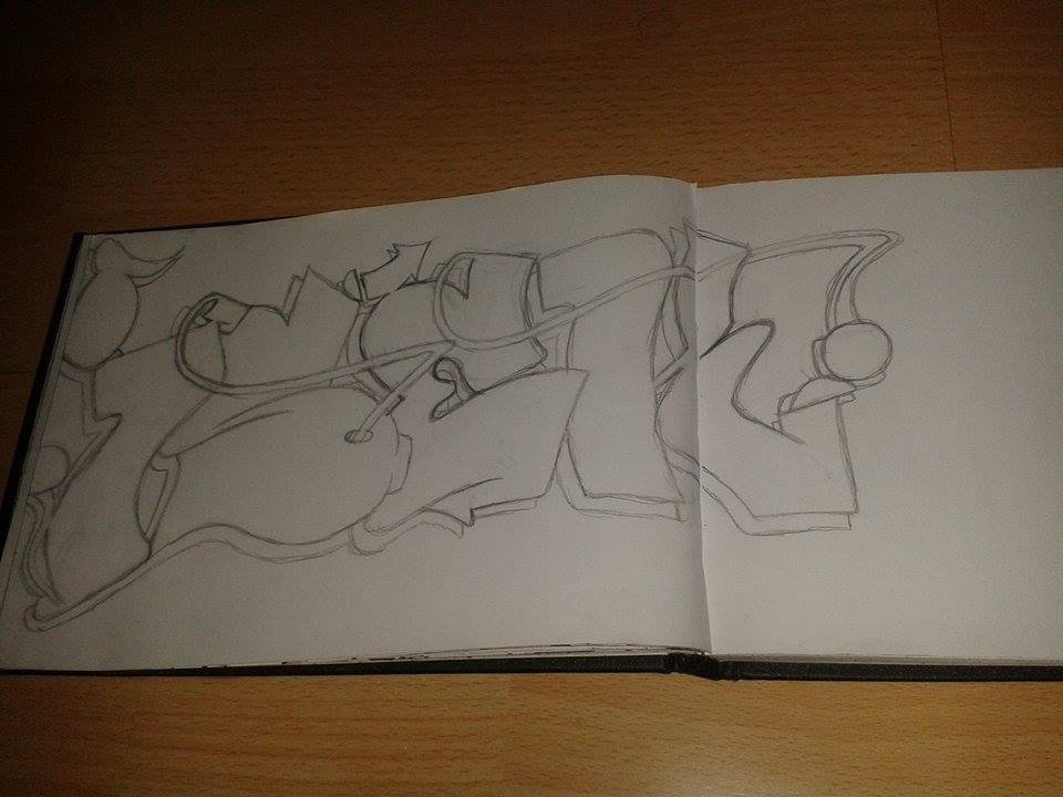 Graffiti Sketch - Photo by GraffSoest - isek (2015)