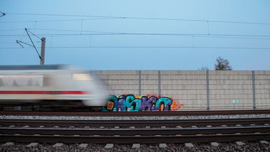 Graffiti Bombing - Photo by GraffitiAugsburg - Disko, Disko, Boys