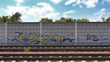 Graffiti Bombing - Photo by GraffitiAugsburg - Sifr, Zifr, Null