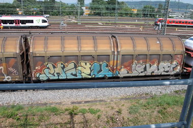 Graffiti Train in basel - Photo by GraffitiBS - basel, train, graffitibs