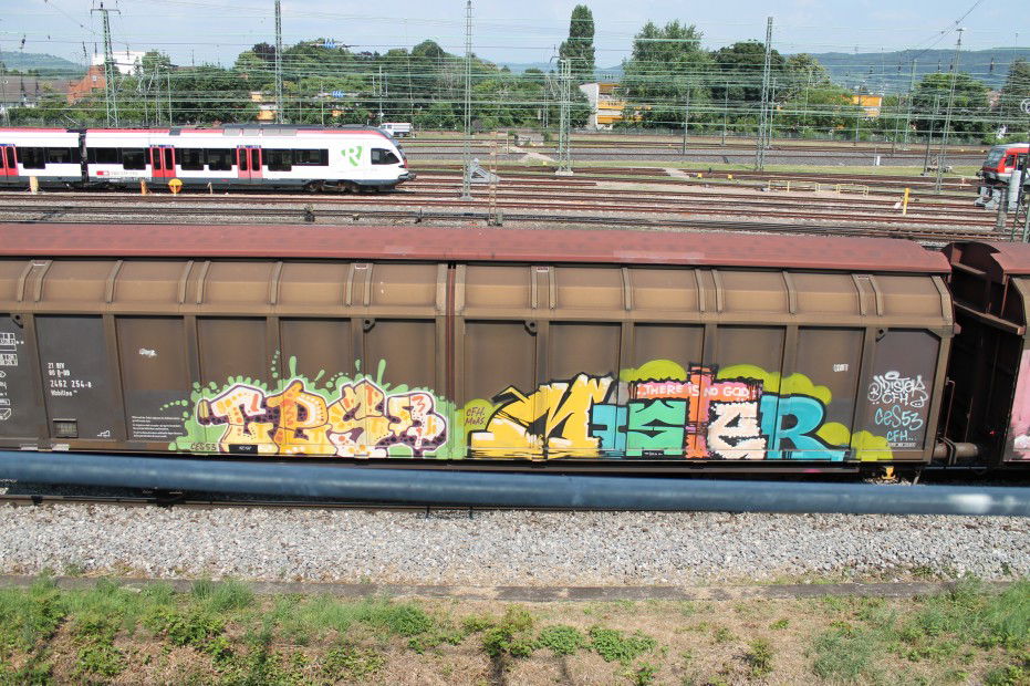 Graffiti Train in basel - Photo by GraffitiBS - basel, graffitibs, train