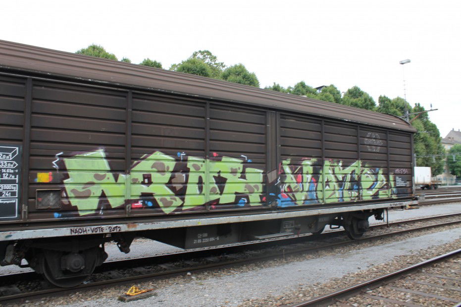 Graffiti Train - Photo by GraffitiBS - graffitibs, basel, train