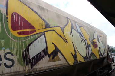 Graffiti Train - Photo by GraffitiBS - smash137, train, basel