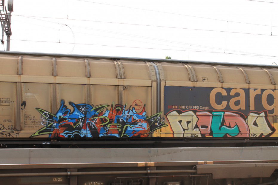 Graffiti Train - Photo by GraffitiBS - graffitibs, basel