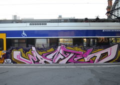 Graffiti Train in Bremen - Photo by GraffitiBremen - wanted (2016)