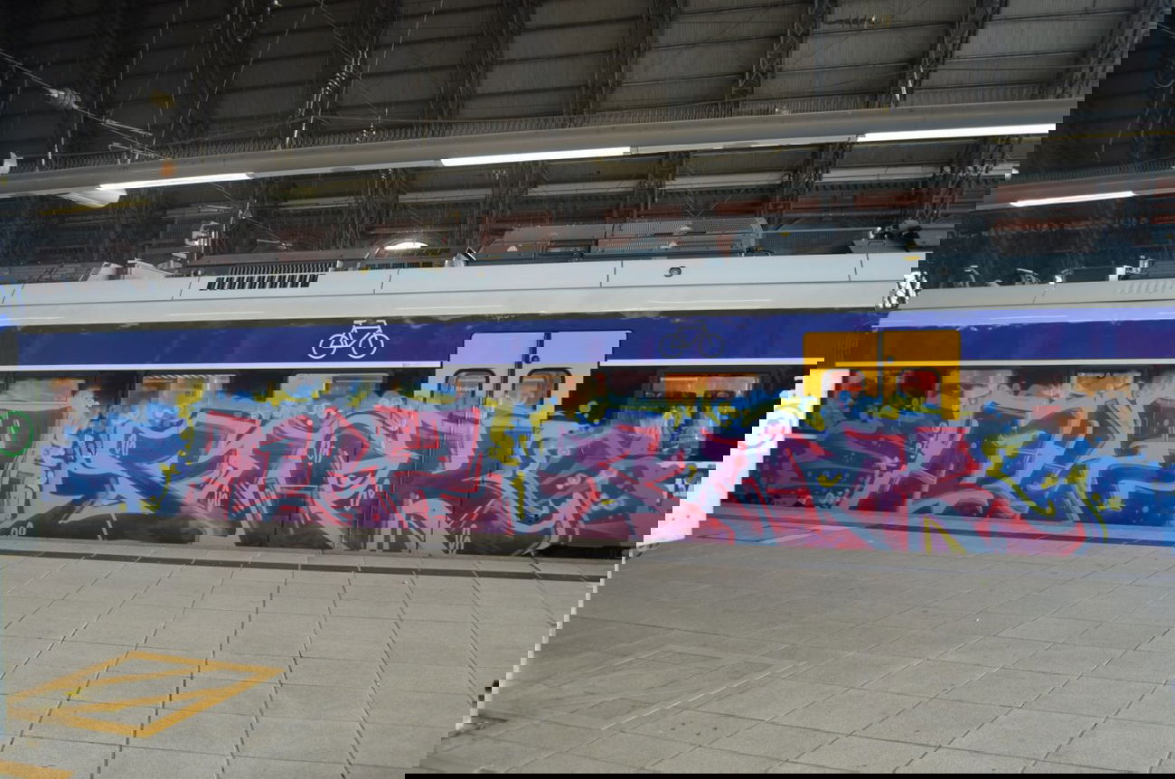 Graffiti Train in Bremen - Photo by GraffitiBremen - rlz, swk (2014)