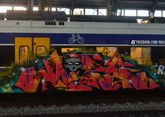 Graffiti Train in Bremen - Photo by GraffitiBremen - rize, jbcb, jukeboxcowboys (2016)