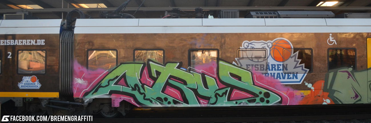 Graffiti Train in Bremen - Photo by GraffitiBremen - abus (2016)