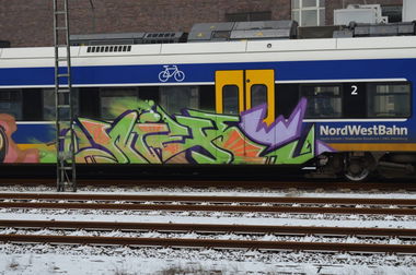 Graffiti Train - Photo by GraffitiBremen - niek, bremen (2014)