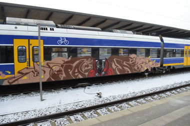 Graffiti Train in Bremen - Photo by GraffitiBremen - dopal, niek, bremen (2014)