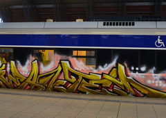 Graffiti Train in Bremen - Photo by GraffitiBremen - wanted (2016)