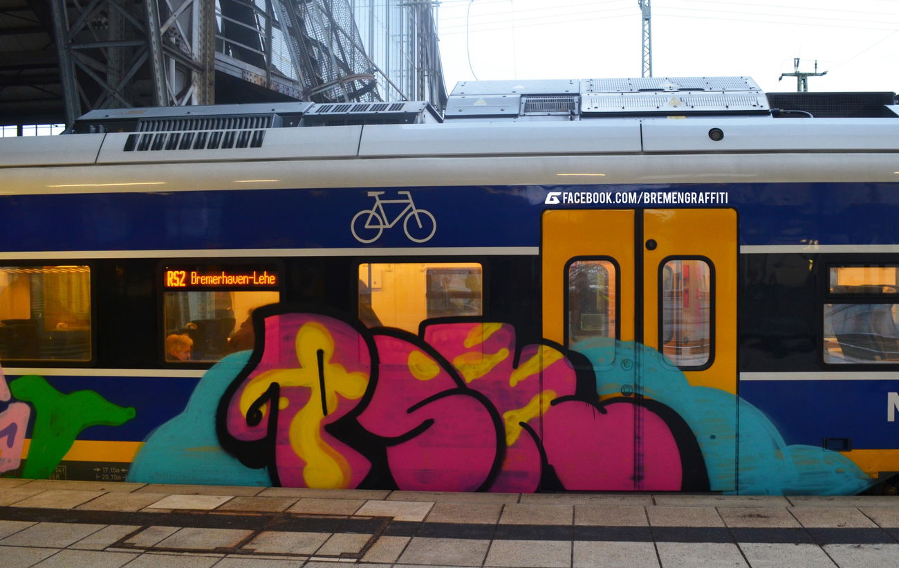 Graffiti Train in Bremen - Photo by GraffitiBremen - psk (2016)