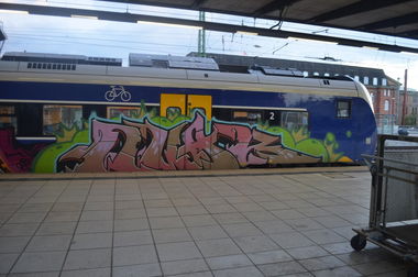 Graffiti Train in Bremen - Photo by GraffitiBremen - quar, bremen (2014)