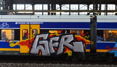 Graffiti Train in Bremen - Photo by GraffitiBremen - gfr (2016)