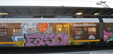 Graffiti Train in Bremen - Photo by GraffitiBremen - faso