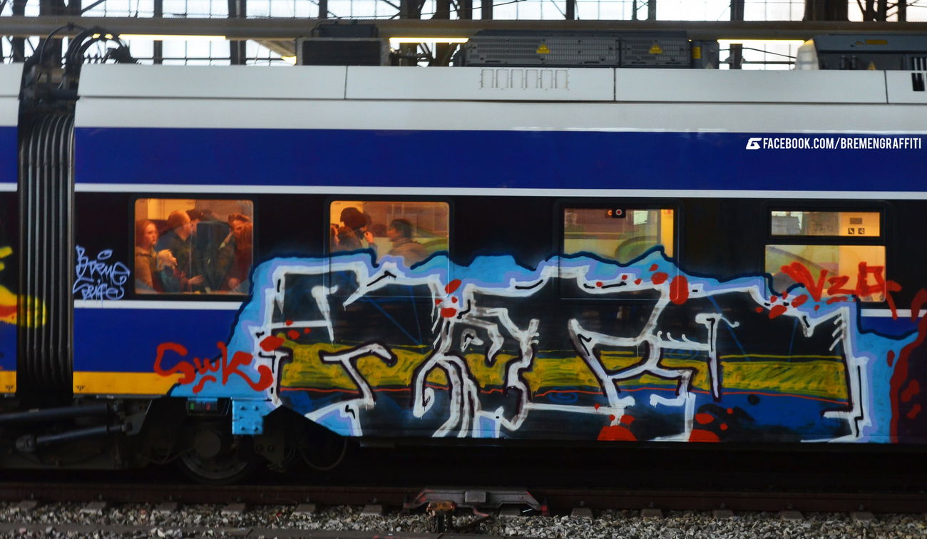 Graffiti Train in Bremen - Photo by GraffitiBremen - ratio (2016)