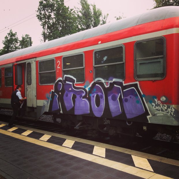 Graffiti Train - Photo by GraffitiFrankfurt - iron, db (2013)