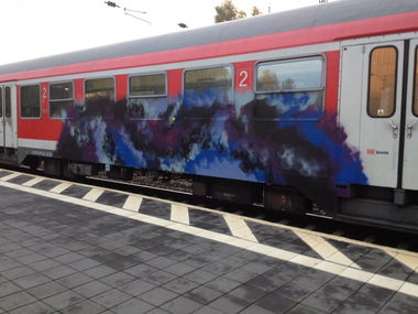 Graffiti Train - Photo by GraffitiFrankfurt - raub, aslak, cbcs