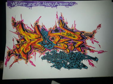 Graffiti Sketch - Photo by GraffitiSachsen - SIUT, AVE (2014)