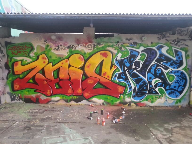 Graffiti Wall - Photo by GraffitiSachsen - ZANI, AVE (2014)