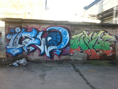 Graffiti Wall - Photo by GraffitiSachsen - USW, WES, AVE (2013)