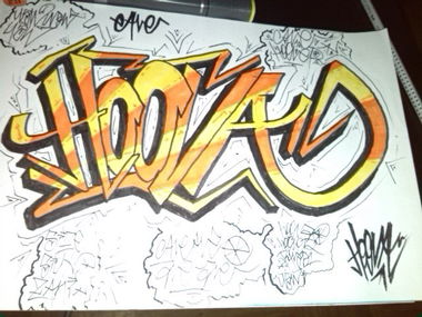 Graffiti Sketch - Photo by GraffitiSachsen - HOOVA (2014)