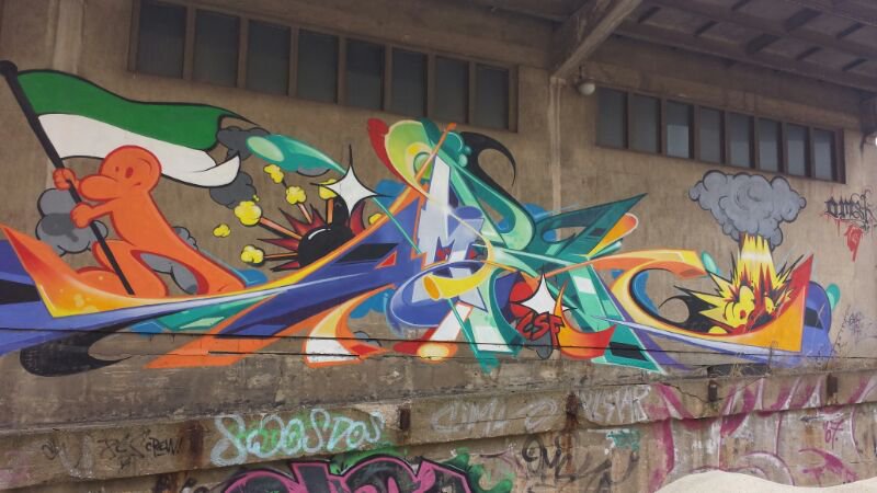 Graffiti Wall - Photo by GraffitiSachsen - OMSK167, OMSK, Burner