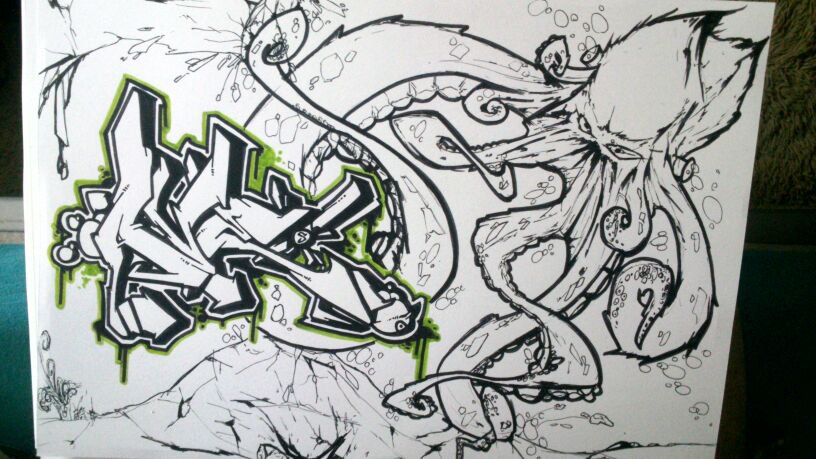 Graffiti Sketch - Photo by GraffitiSachsen - AVE (2014)