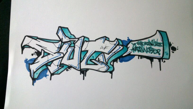 Graffiti Sketch - Photo by GraffitiSachsen - SIUT, AVE (2014)