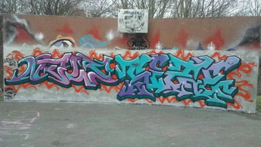 Graffiti Wall - Photo by GraffitiSachsen - NELS;, SIZE, AVE (2014)