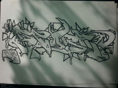 Graffiti Sketch - Photo by GraffitiSachsen - SCARE, AVE (2014)