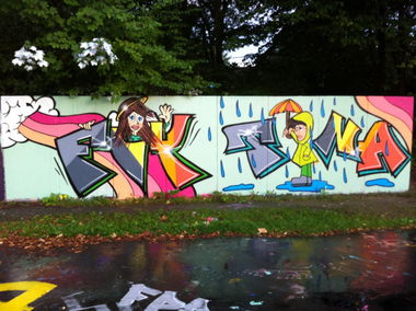 Graffiti Wall in Dortmund - Photo by Graffitido - Fly, Tina (2014)
