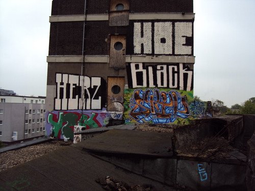 Graffiti Wall - Photo by Graffitido - herz, hoe, black