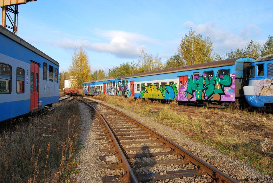 Graffiti Train in Ostrava - Photo by Graffmagazine - most, pantograf, trash