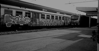 Graffiti Train in Bergamo - Photo by Graffmagazine - italy (2013)