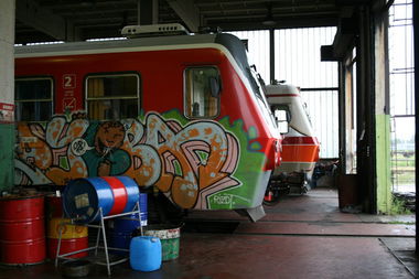 Graffiti Train in Ljubljana - Photo by Graffmagazine