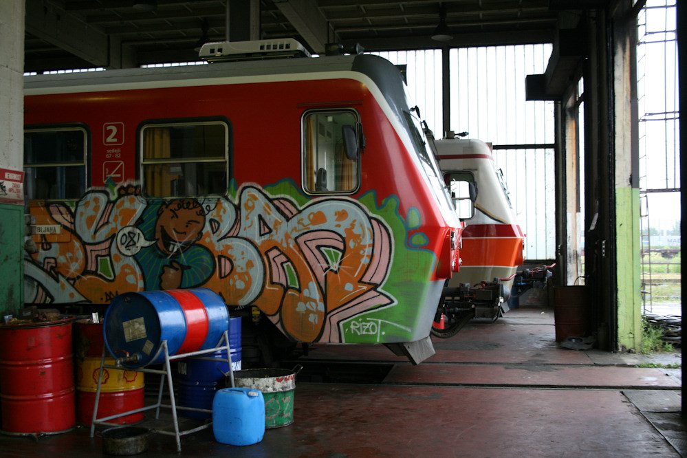 Graffiti Train in Ljubljana - Photo by Graffmagazine