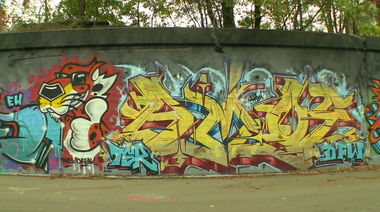 Graffiti Wall in Detroit - Photo by Graffmarket - graffmarket, Detroit, AMOE (2013)