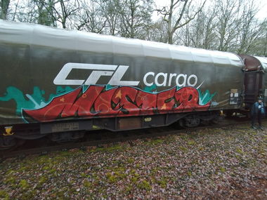 Graffiti Train in Luxembourg - Photo by Grafilzer - freight, cargo, fr8