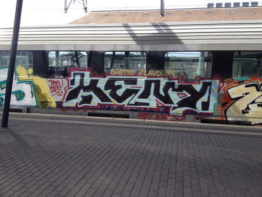Graffiti Train in Luxembourg - Photo by Grafilzer - keny