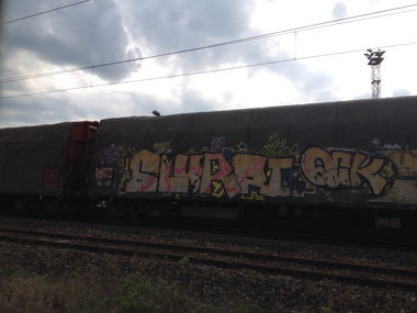 Graffiti Train - Photo by Grafilzer - slurpi, qck