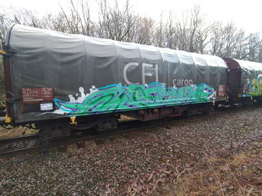 Graffiti Train in Luxembourg - Photo by Grafilzer - freight, cargo, fr8